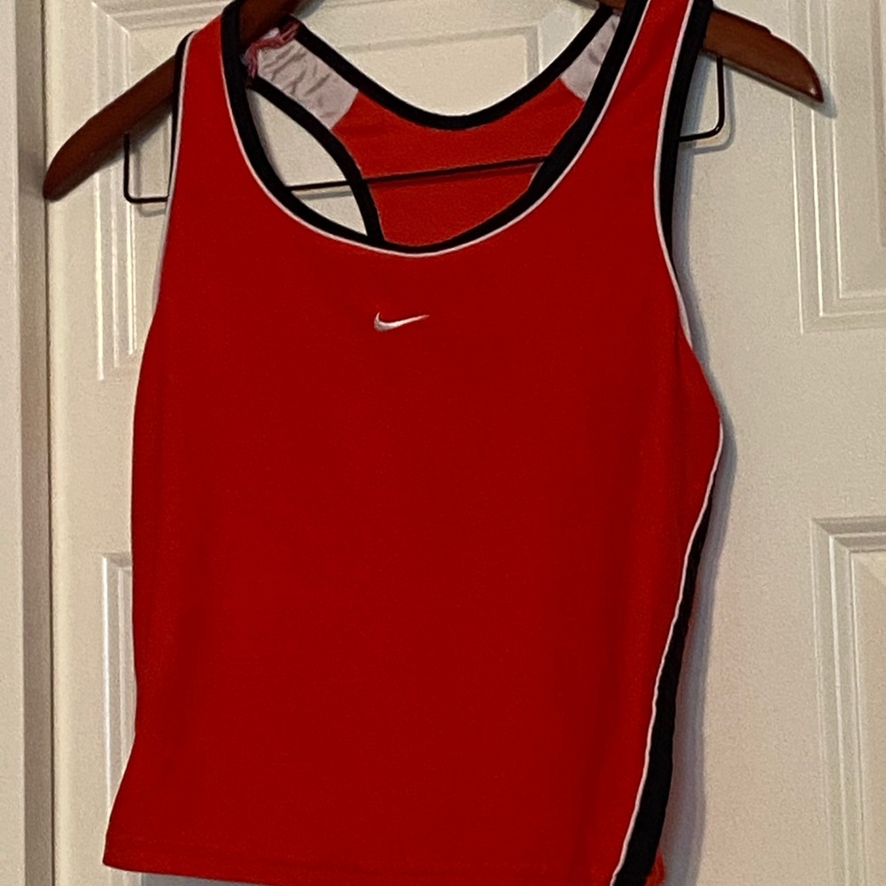 Nike red sports shirt